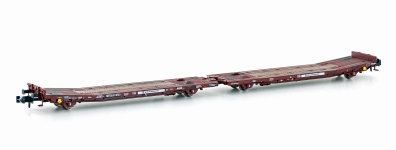 Hobbytrain H23783 - N - Doppelflachwagen TWA800A Laadks, TWA, Ep. VI